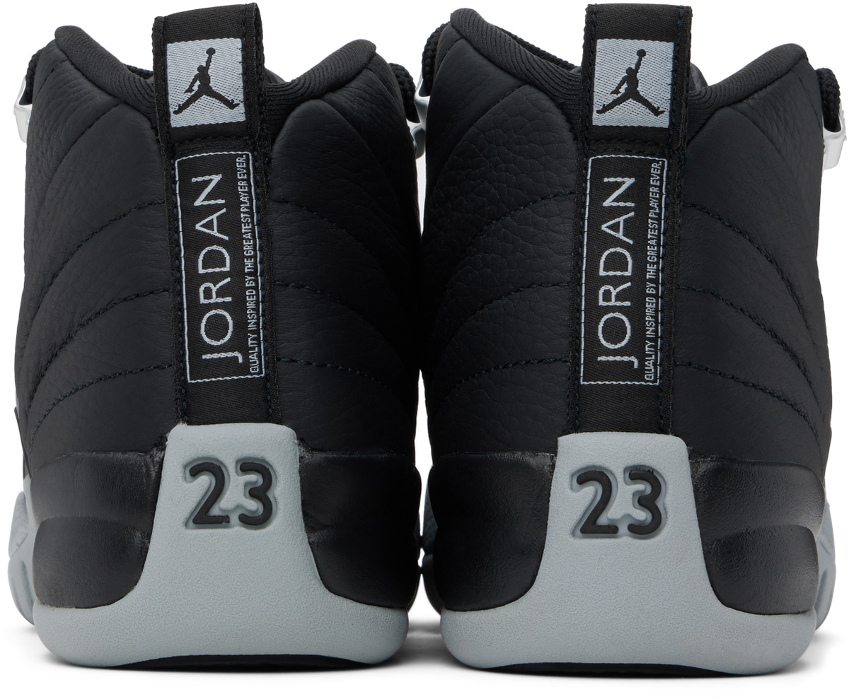Nike Jordan Big Kids Black & Gray Air Jordan 12 Retro  display picture 2