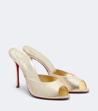 Christian Louboutin Me Dolly metallic leather mules