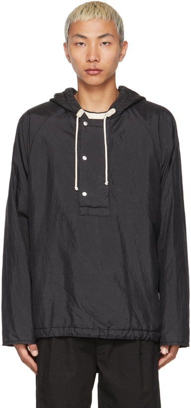 Photo: Jil Sander Black Silk Anorak Jacket