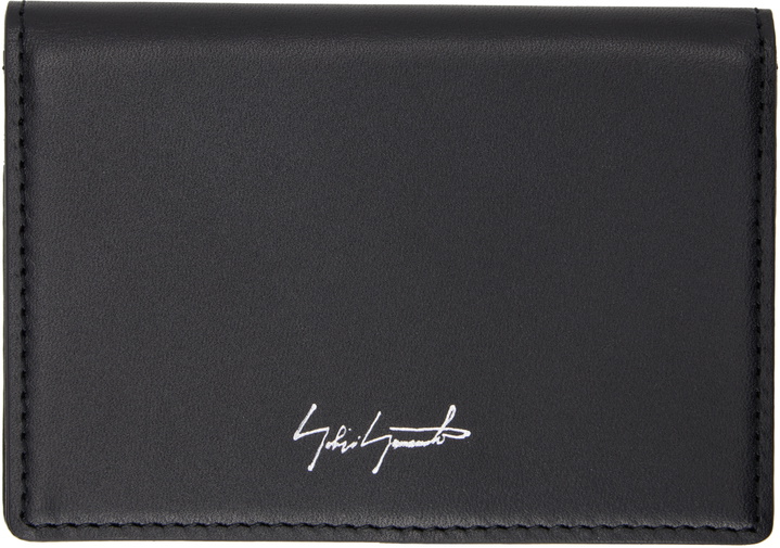 Photo: YOHJI YAMAMOTO Black Leather Card Holder