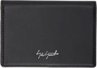 YOHJI YAMAMOTO Black Leather Card Holder