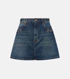 Gucci Horsebit denim miniskirt