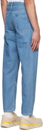 Nanamica Blue 5 Pockets Straight Jeans