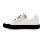 Giuseppe Zanotti White Velvet Sole May London Sneakers