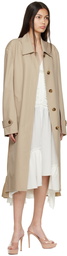 Commission Beige Cotton Trench Coat