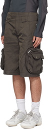 FFFPOSTALSERVICE Gray Diffraction Convertible Cargo Pants