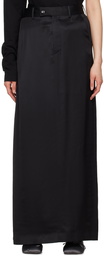 MM6 Maison Margiela Black Wrap Maxi Skirt