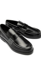 Alexander Mcqueen Glossed Leather Loafers