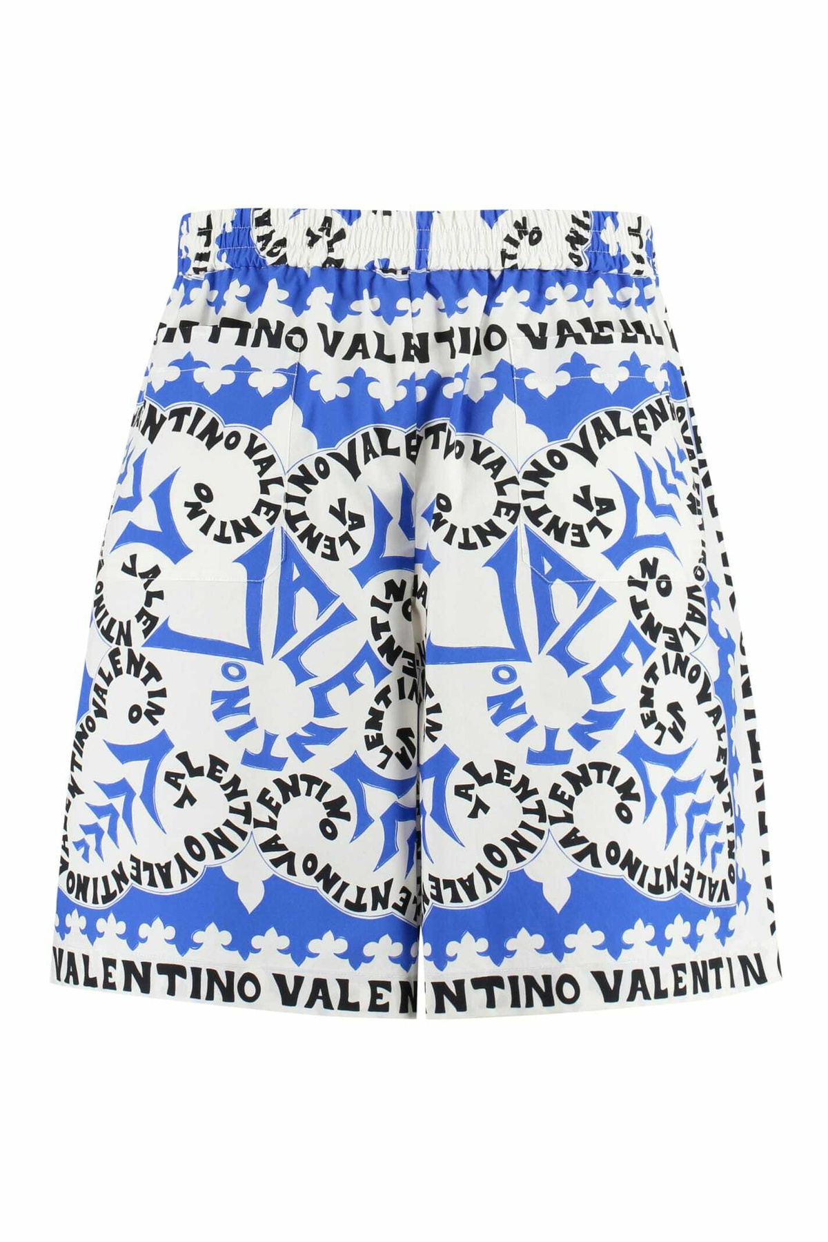 Valentino Printed Cotton Bermuda Shorts