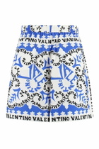 Valentino Printed Cotton Bermuda Shorts