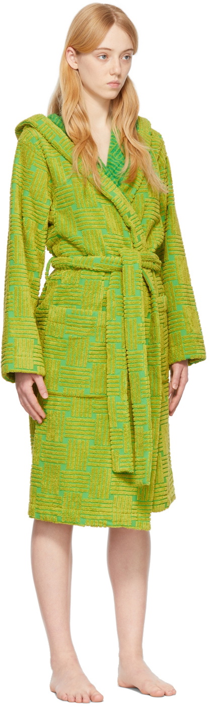 Bottega Veneta Green Cotton Robe