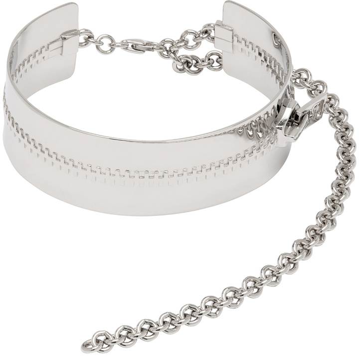 Photo: Acne Studios Silver Zip Hoop Bracelet