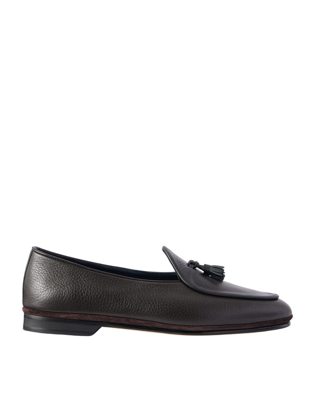 Photo: Rubinacci - Marfy Tasseled Full-Grain Leather Loafers - Brown