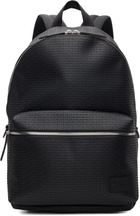 Hugo Black Embossed-Logo Backpack