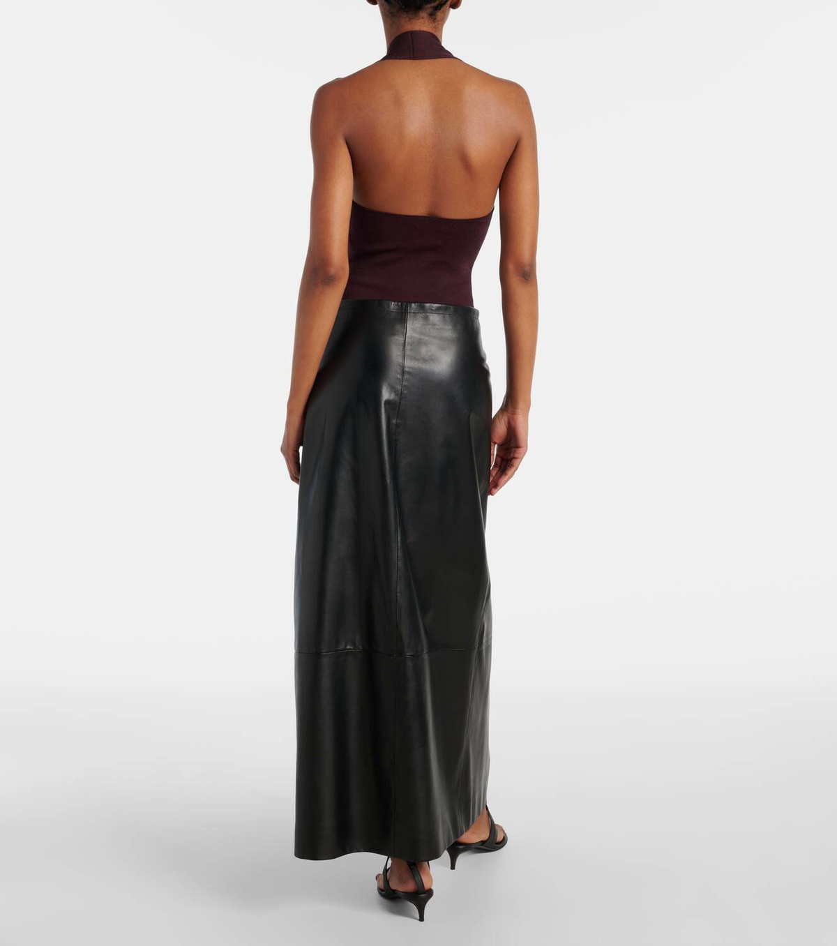 Khaite Toto knitted open-back bodysuit