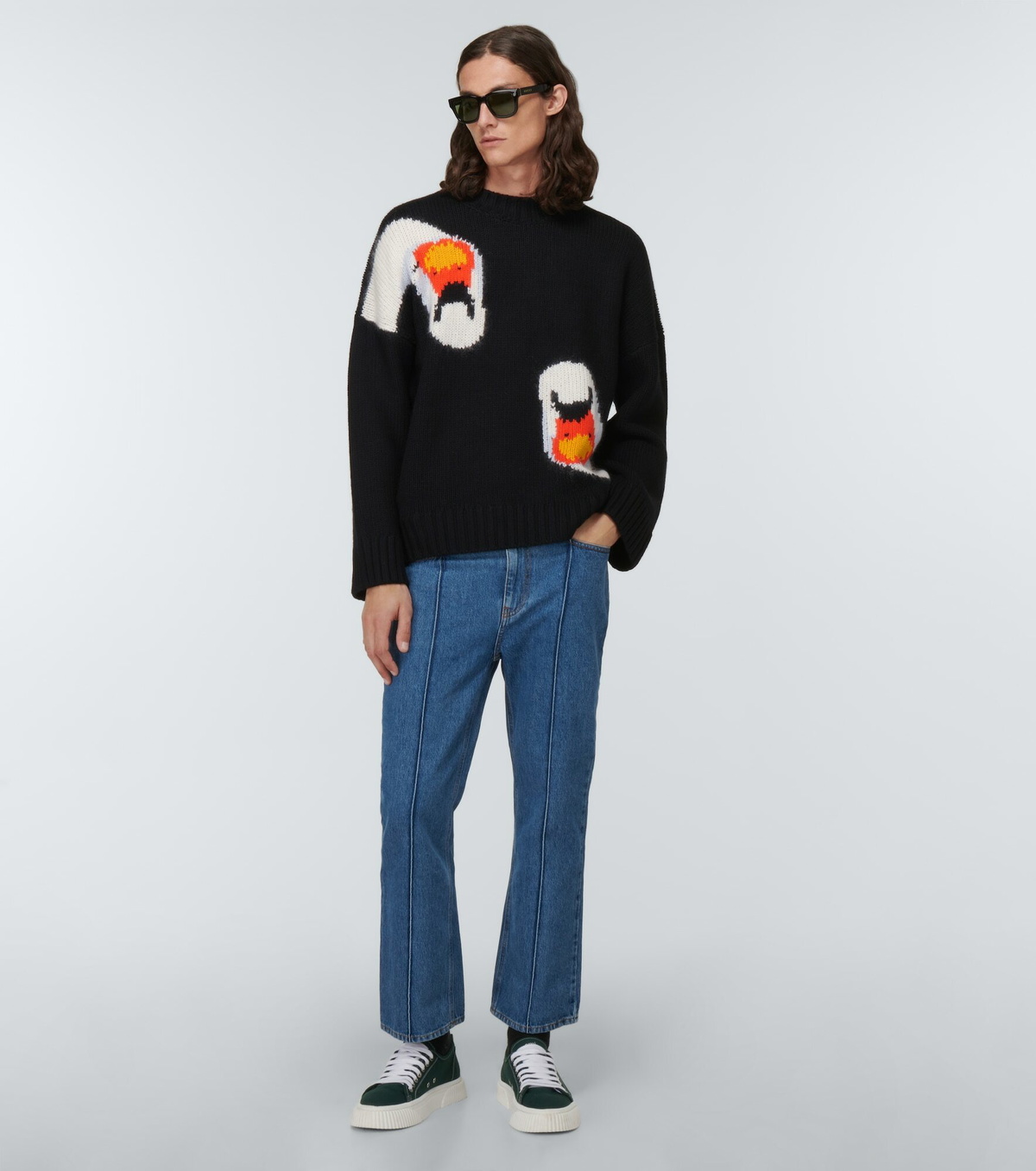 JW Anderson - Intarsia virgin wool sweater JW Anderson