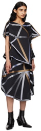 132 5. ISSEY MIYAKE Black Dimensions Midi Skirt