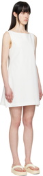 AMOMENTO White Hourglass Minidress