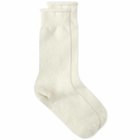 RoToTo Double Face Sock in Ivory