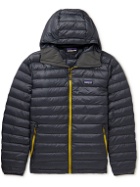 Patagonia - Quilted DWR-Coated Recycled Ripstop Down Hooded Jacket - Blue