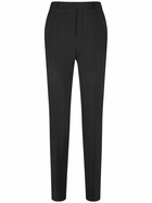 SAINT LAURENT - High Waist Wool Blend Pants