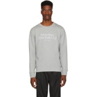 Saturdays NYC Grey Bowery Miller Standard Embroidered Sweatshirt