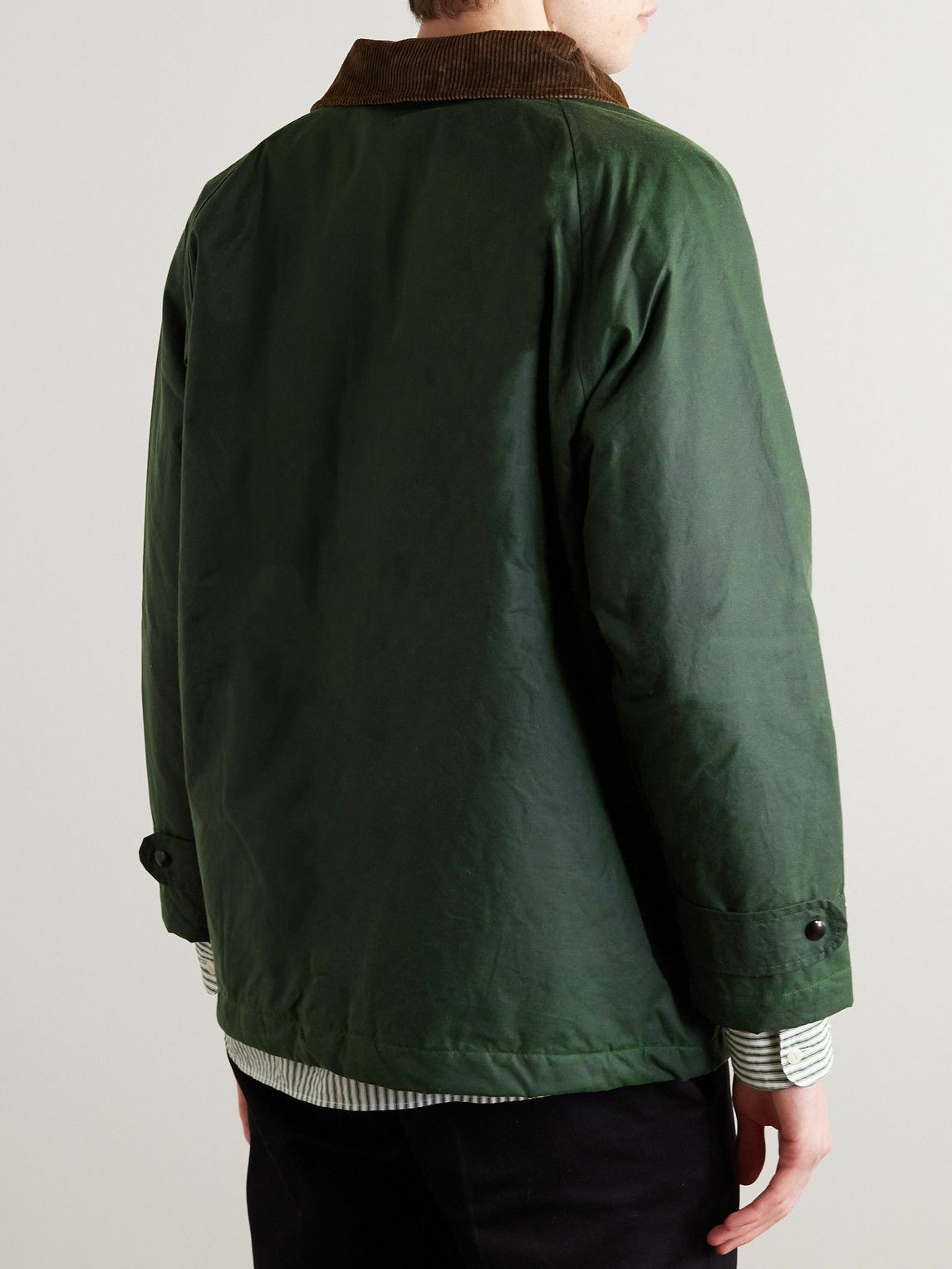 Drake's CorduroyTrimmed WaxedCotton Jacket Unknown Drake's