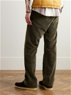 RRL - Field Straight-Leg Patchwork Cotton-Corduroy Trousers - Green
