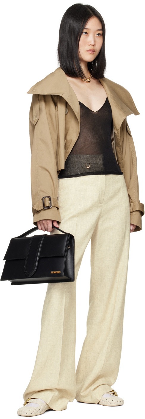 JACQUEMUS Black La Casa 'La maille Spallina' Tank Top