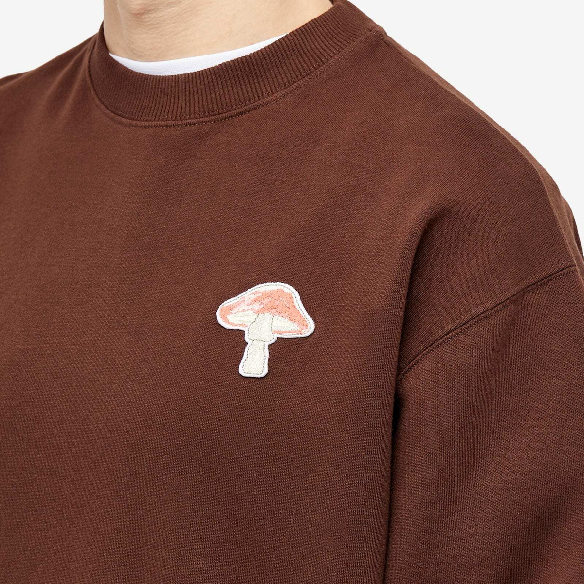 Foret Men's Agaric Mush Sweatshirt in Deep Brown