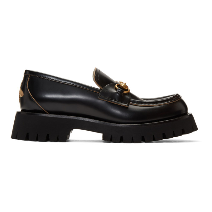 Photo: Gucci Black Leather Horsebit Loafers