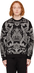 Versace Black Baroque Sweatshirt