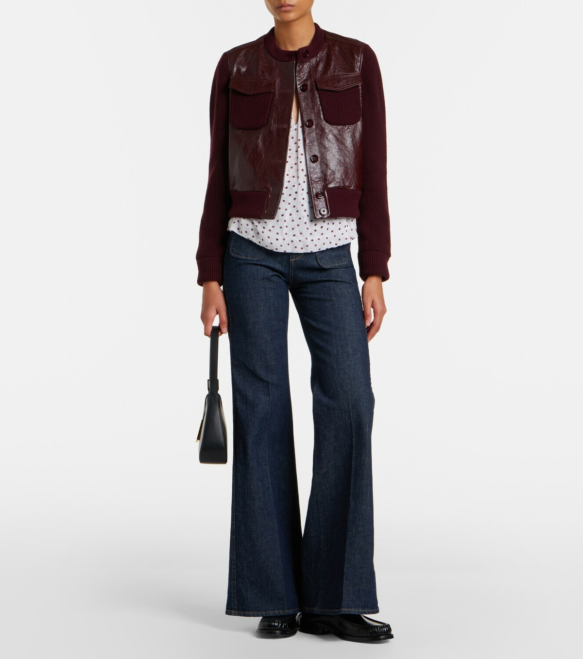 Dorothee Schumacher It's A Match cropped leather jacket