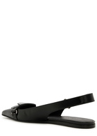 Courrèges Racer Vinyl Slingback Ballet Flats Black