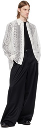 CMMAWEAR White Macrame Tailored Shirt