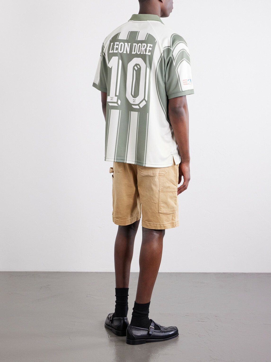 Aimé Leon Dore - Logo-Appliquéd Striped Jersey T-Shirt - Green