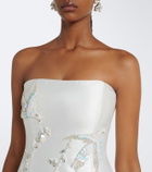 Costarellos Bridal embellished strapless bustier gown