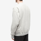 Jil Sander Men's Plus Logo Crew Sweat in Open Grey