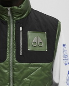 Moose Knuckles ICON LEAF QUILT VEST black/green Men