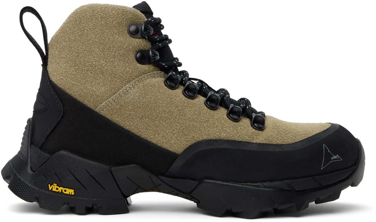 ROA Beige & Black Andreas Boots