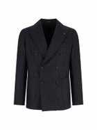 Tagliatore Double-breasted Virgin Wool Blazer
