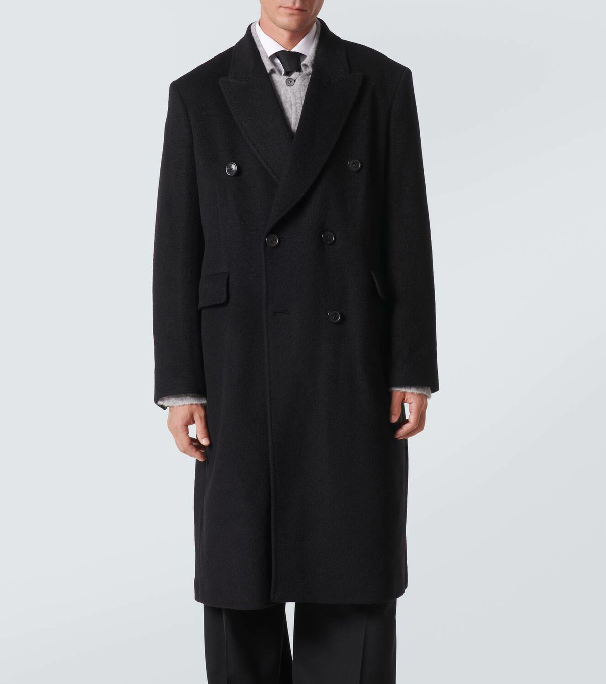 Our Legacy Whale double-breasted mohair-blend coat Our Legacy