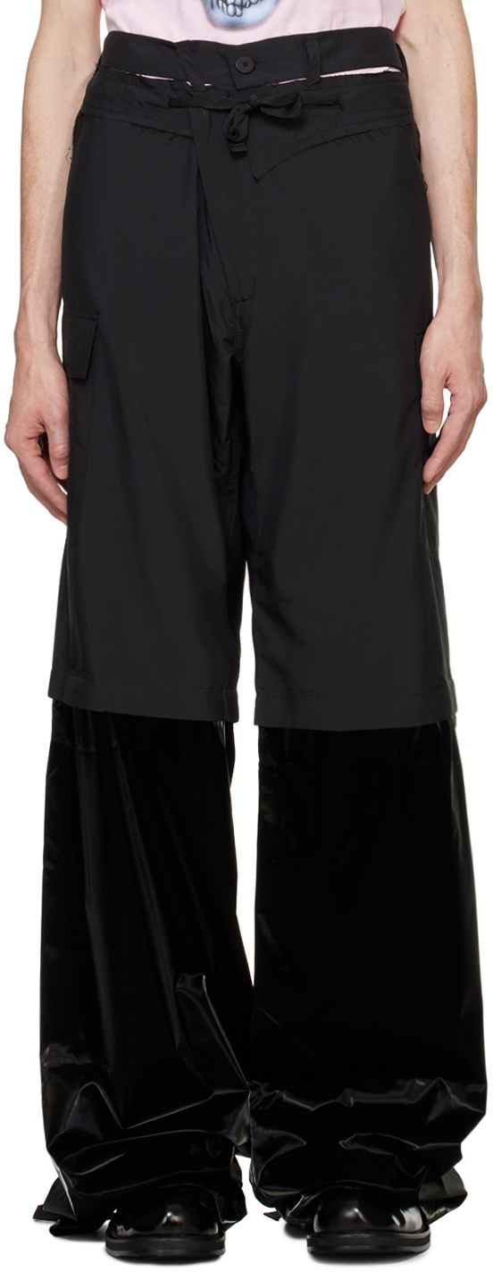 Ottolinger Black Baggy Cargo Pants