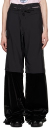 Ottolinger Black Baggy Cargo Pants