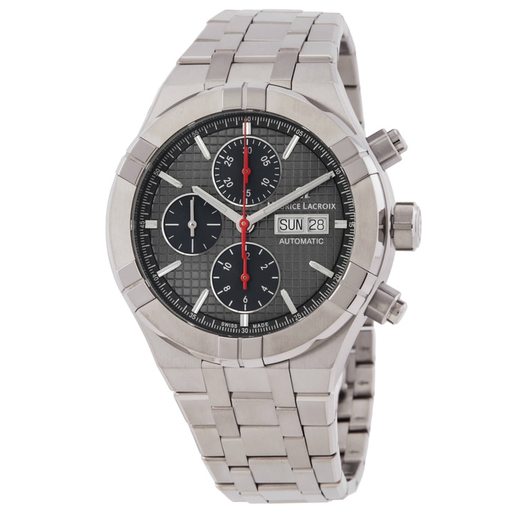 Photo: Maurice Lacroix Aikon Chronograph Automatic Grey Dial Mens Watch AI6038-TT03F-331-A