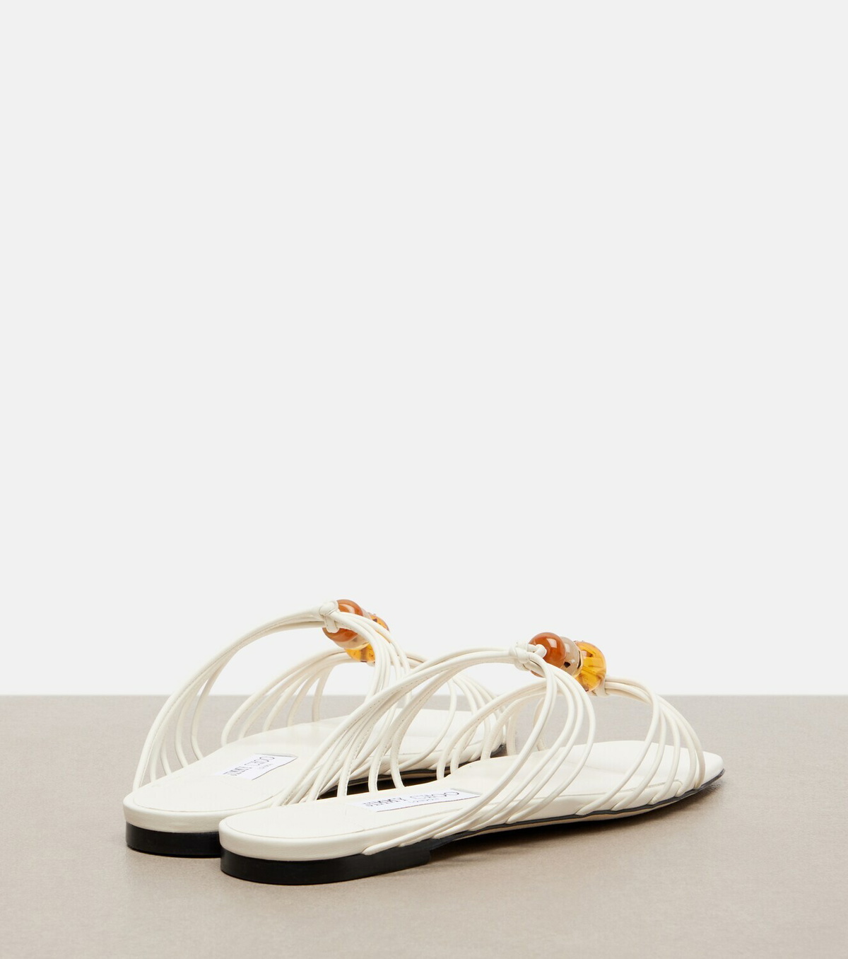 Jimmy Choo Lova beaded leather sandals