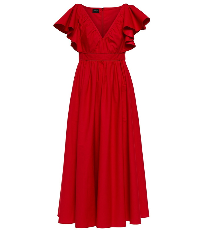 Photo: Giambattista Valli Ruffled cotton midi dress