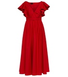 Giambattista Valli Ruffled cotton midi dress