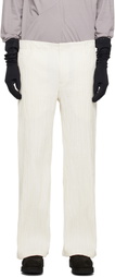 Tondolo Off-White Twill Trousers