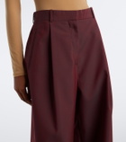 The Row Lowe pleated virgin wool straight pants
